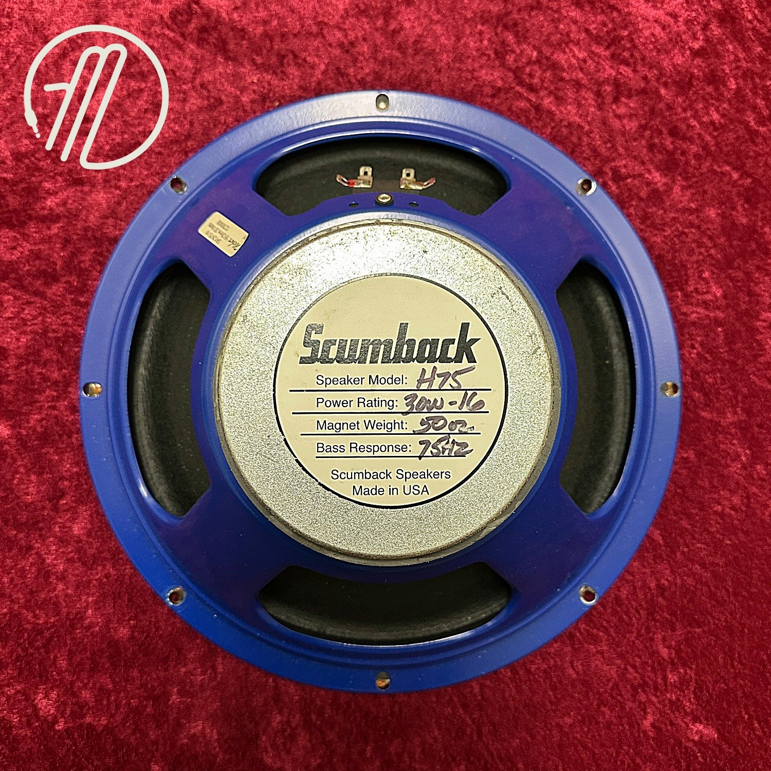Scumback H75, 12, 16 ohm, 30 W Speaker USED