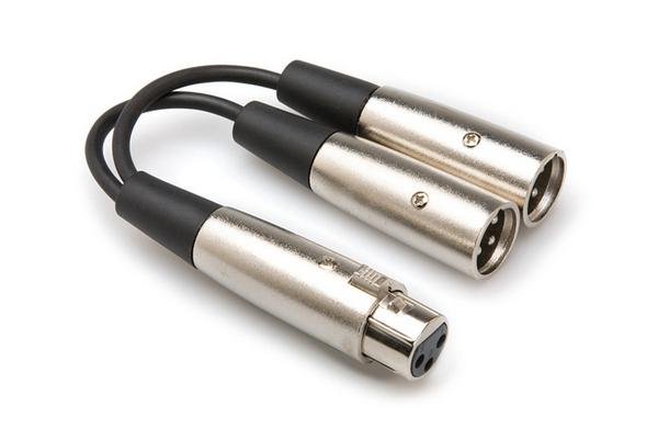 Hosa Y Cable YXM-101.5 XLR3F to Dual XLR3M - 728736049208