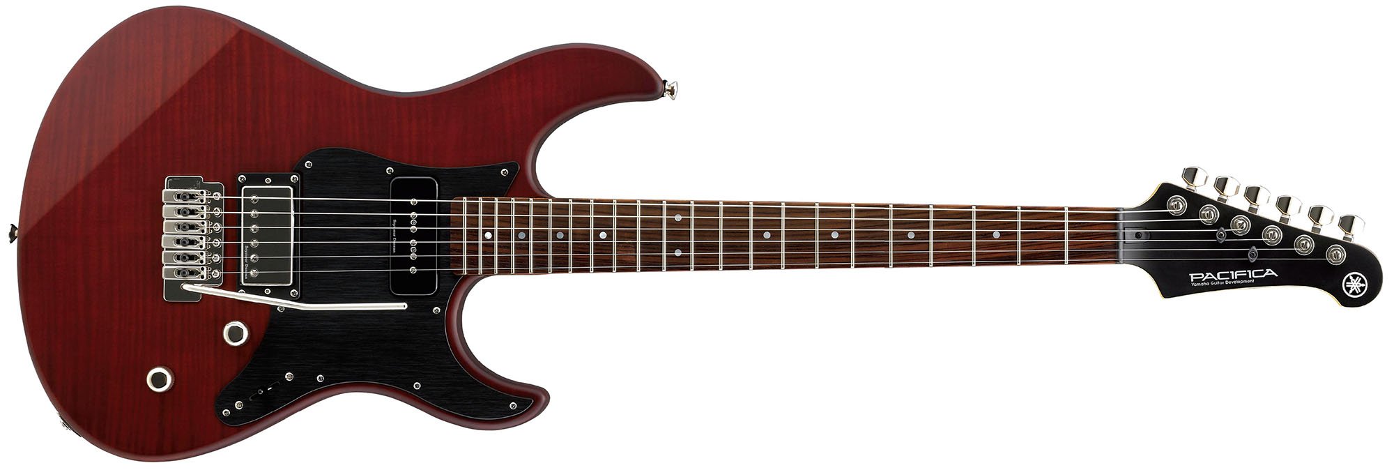 Yamaha Pacifica PAC611VFM Electric Guitar in Dark Red Burst