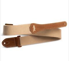 Taylor GS Mini Strap Tan Cotton 2 inch  Amber Buckle