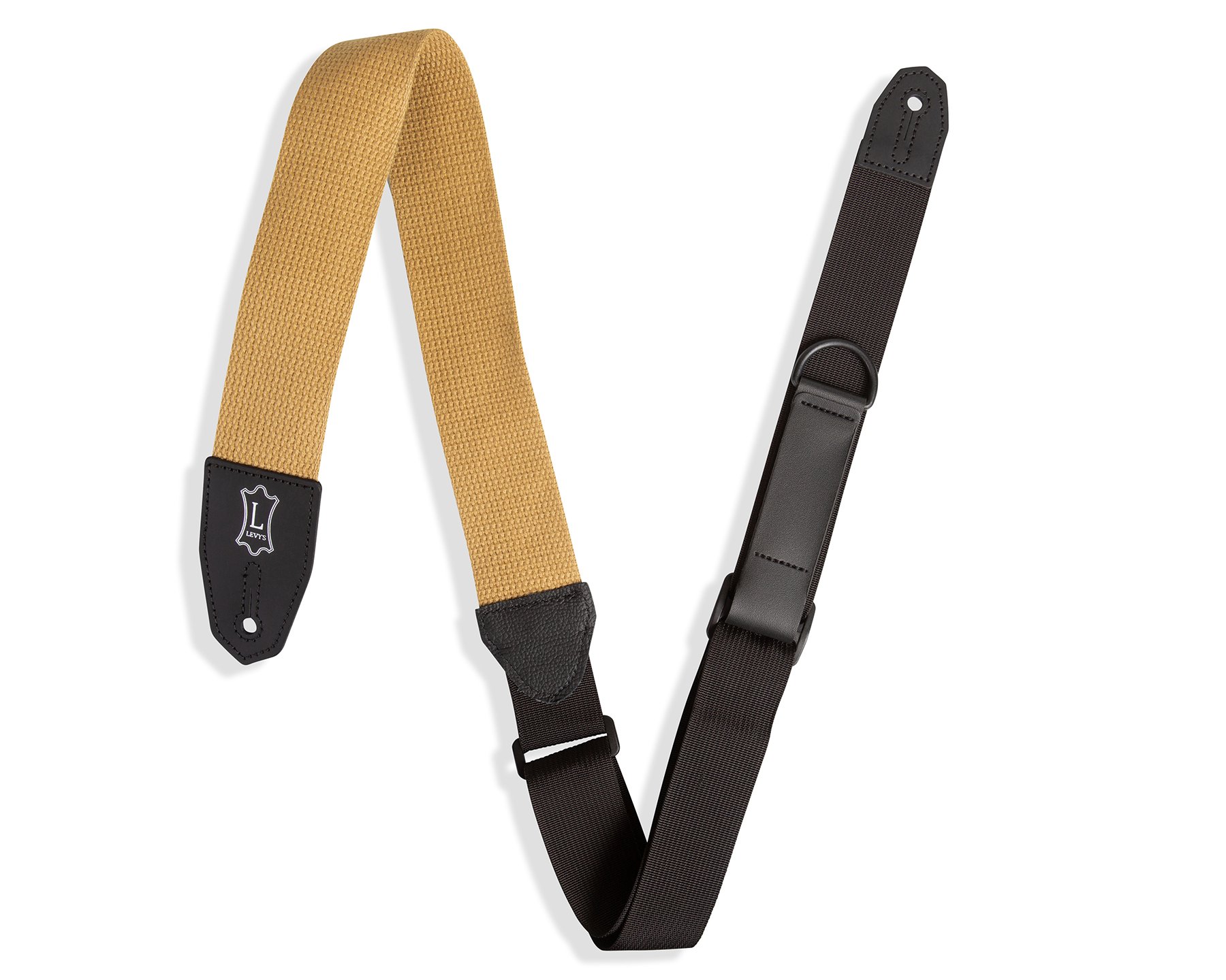 Levy's Leathers Right Height Guitar Strap - RipChord Quick Adjustment With Suede Backing