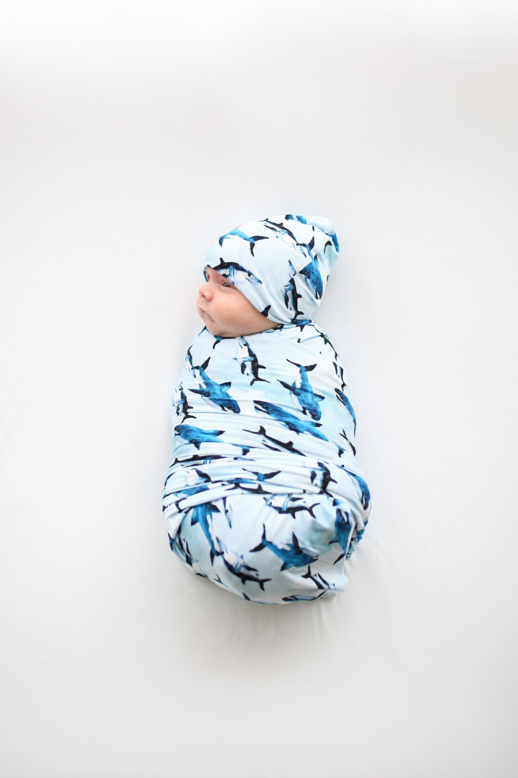 swaddle and beanie set