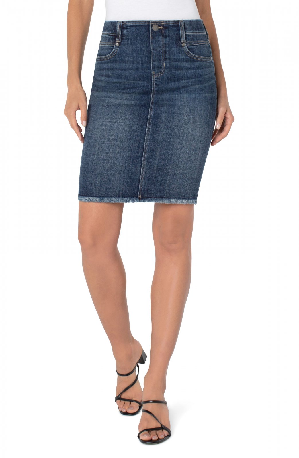 Gia Glider Denim Pencil Skirt from Liverpool 191407479190