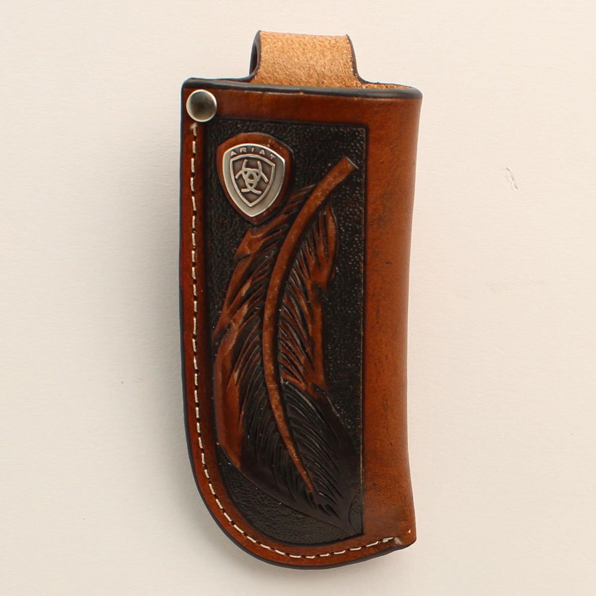 Feather Embossed Leather Knife Sheath from Ariat 701340611436