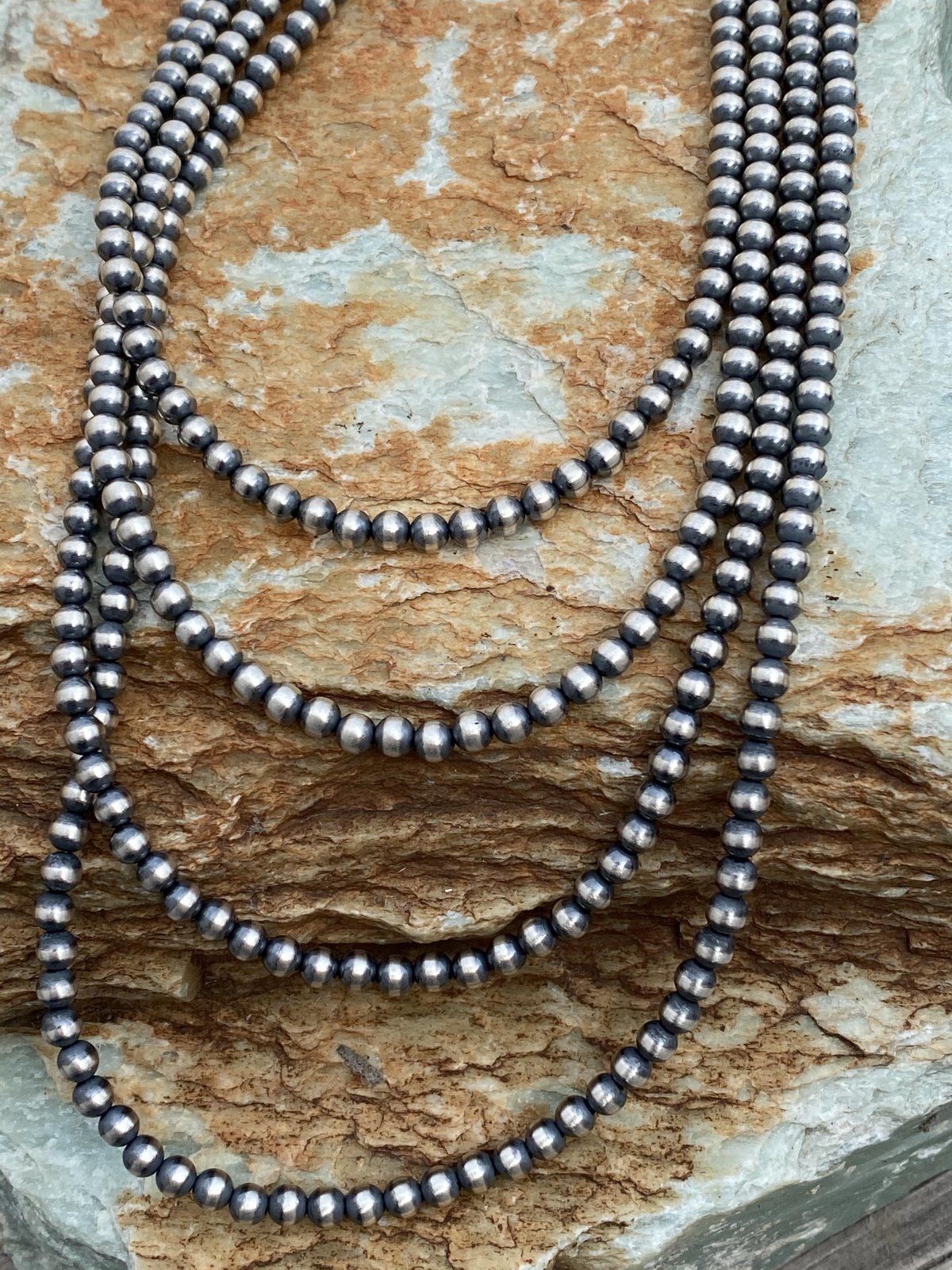 Navajo Sterling Pearls 4mm