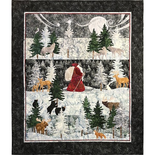 Said The Night Wind Mist Quilt Kit By McKenna Ryan For Hoffman Fabrics