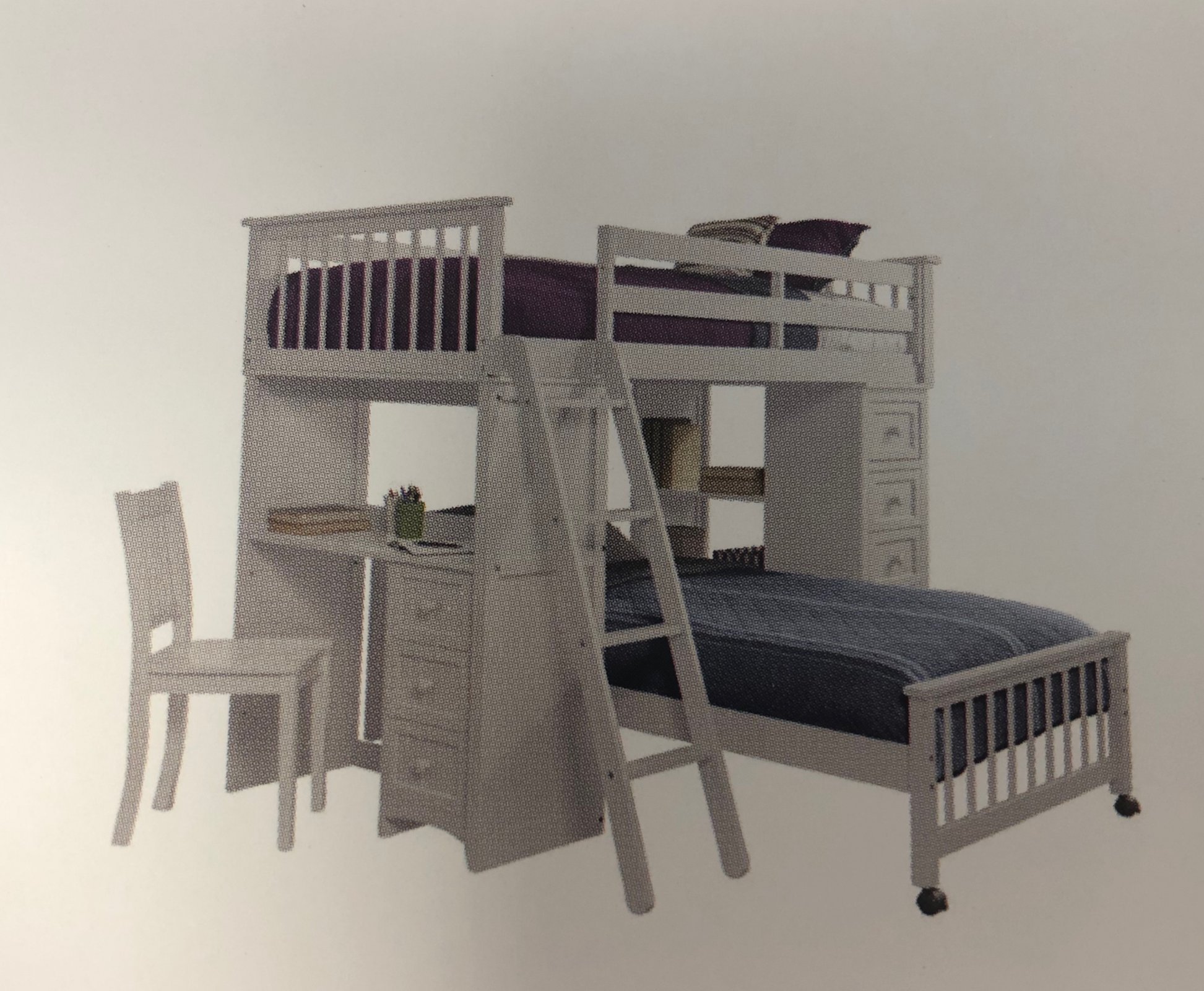 Schoolhouse 4 0 Mission Student Loft W Lower Twin Bed