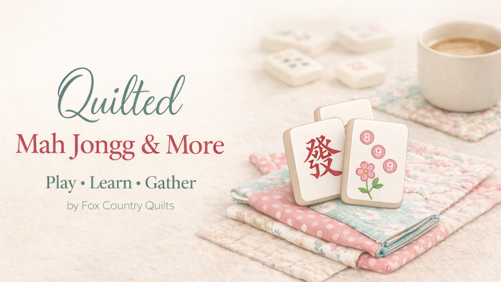 Quilted Mah Jongg & More Learn to Play, Build Confidence, and Gather Around the Table
