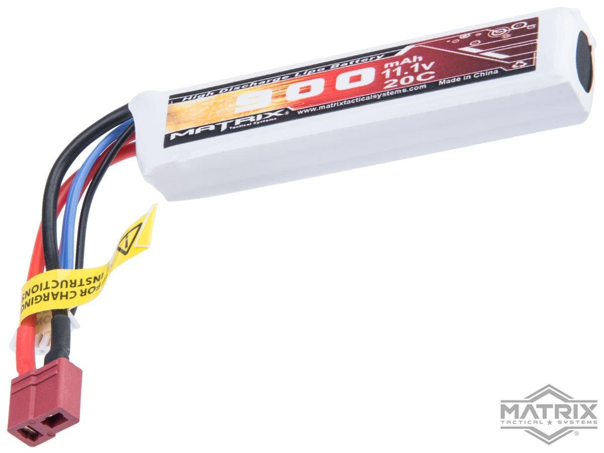 Matrix High Performance 11.1V 900mAh Stick Type Airsoft LiPo Battery