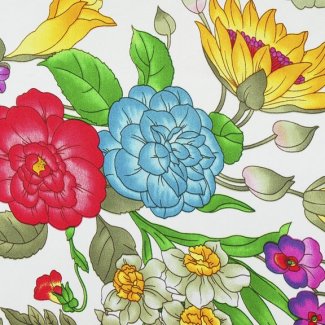 floral silk charmeuse
