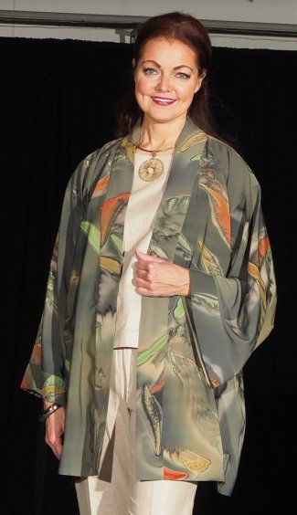 kimono in silk