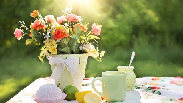 cake and tea picnic