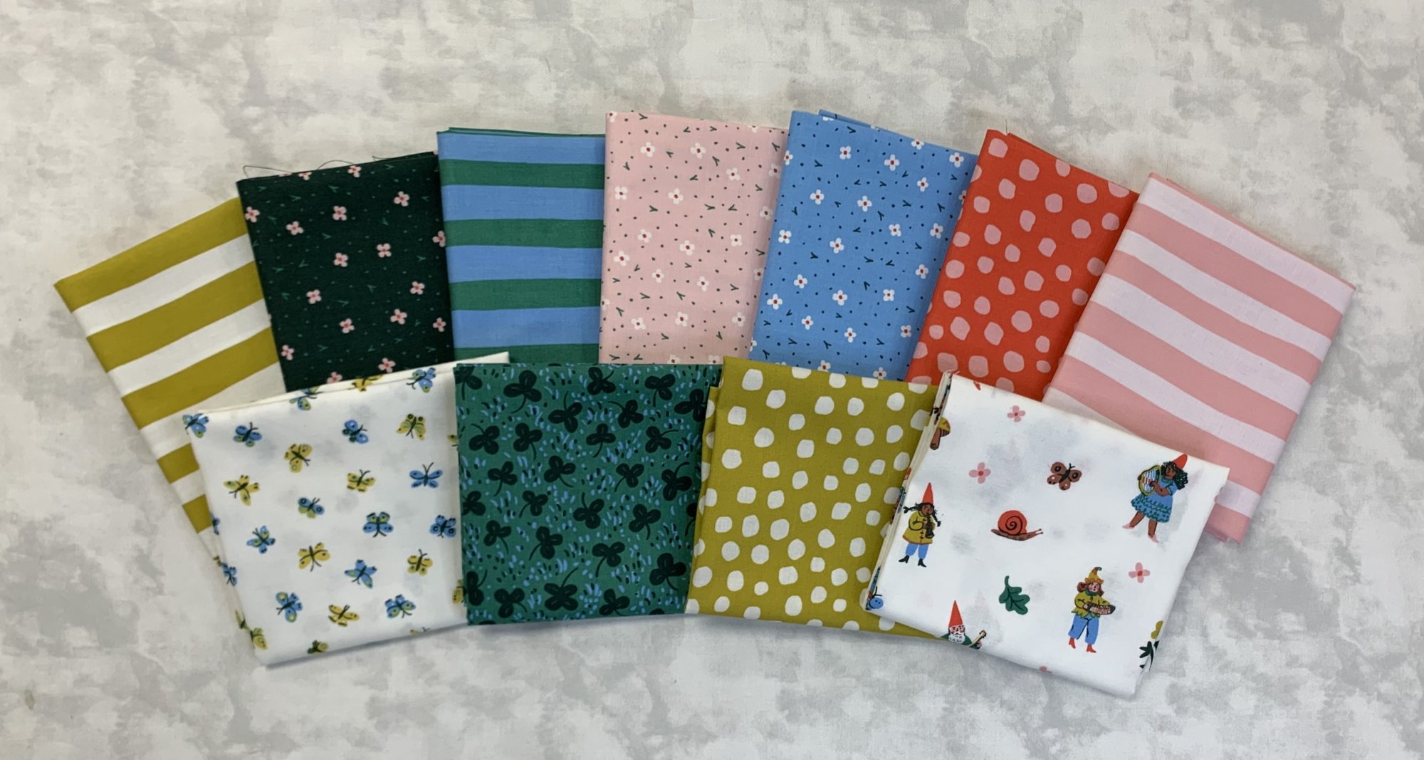 Figo Fabrics Garden Jubilee 11pc Fat Quarter Bundle 10955