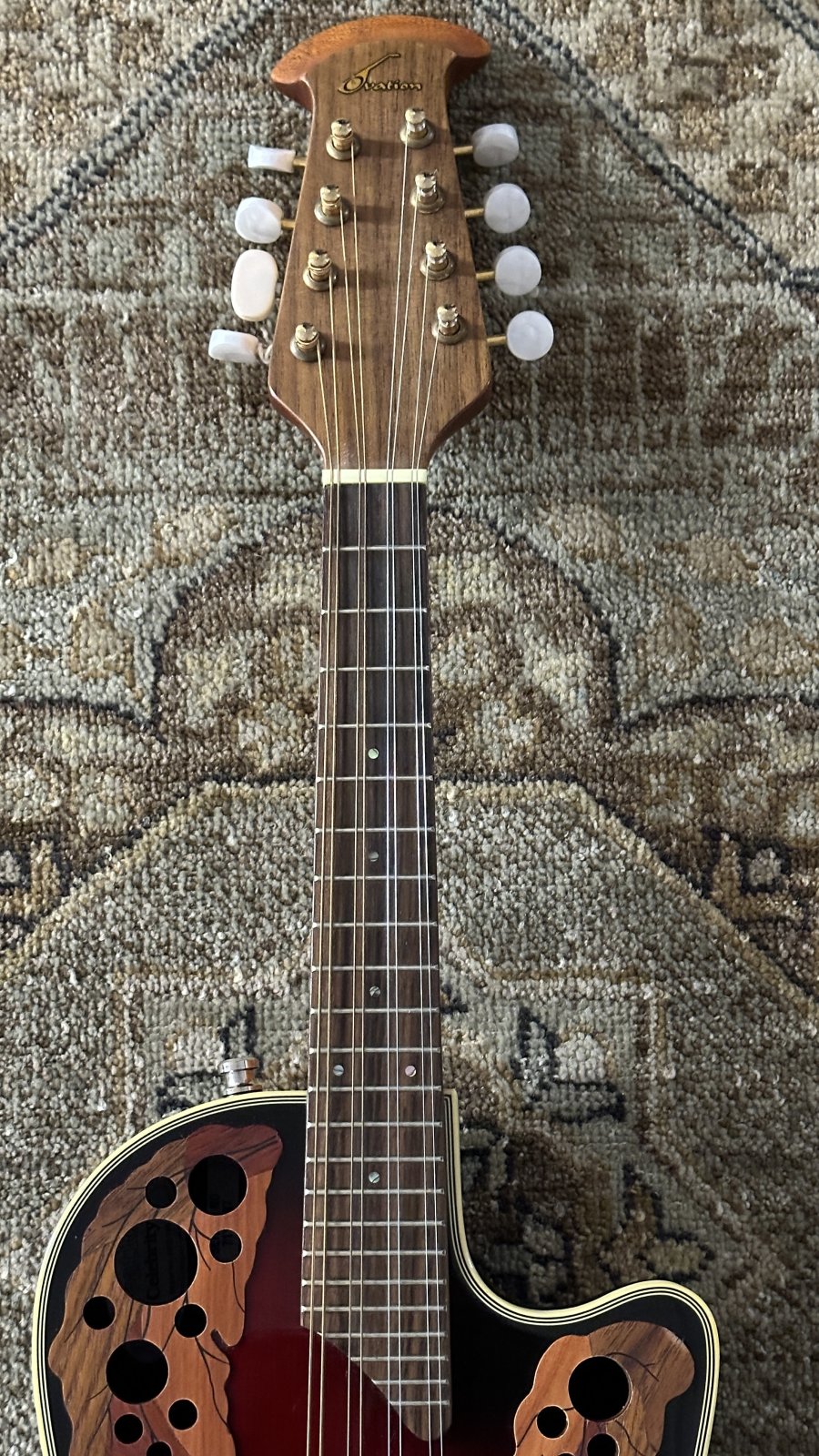 Used Ovation MCS-148 Mandolin w/ Hardcase and Pro Setup