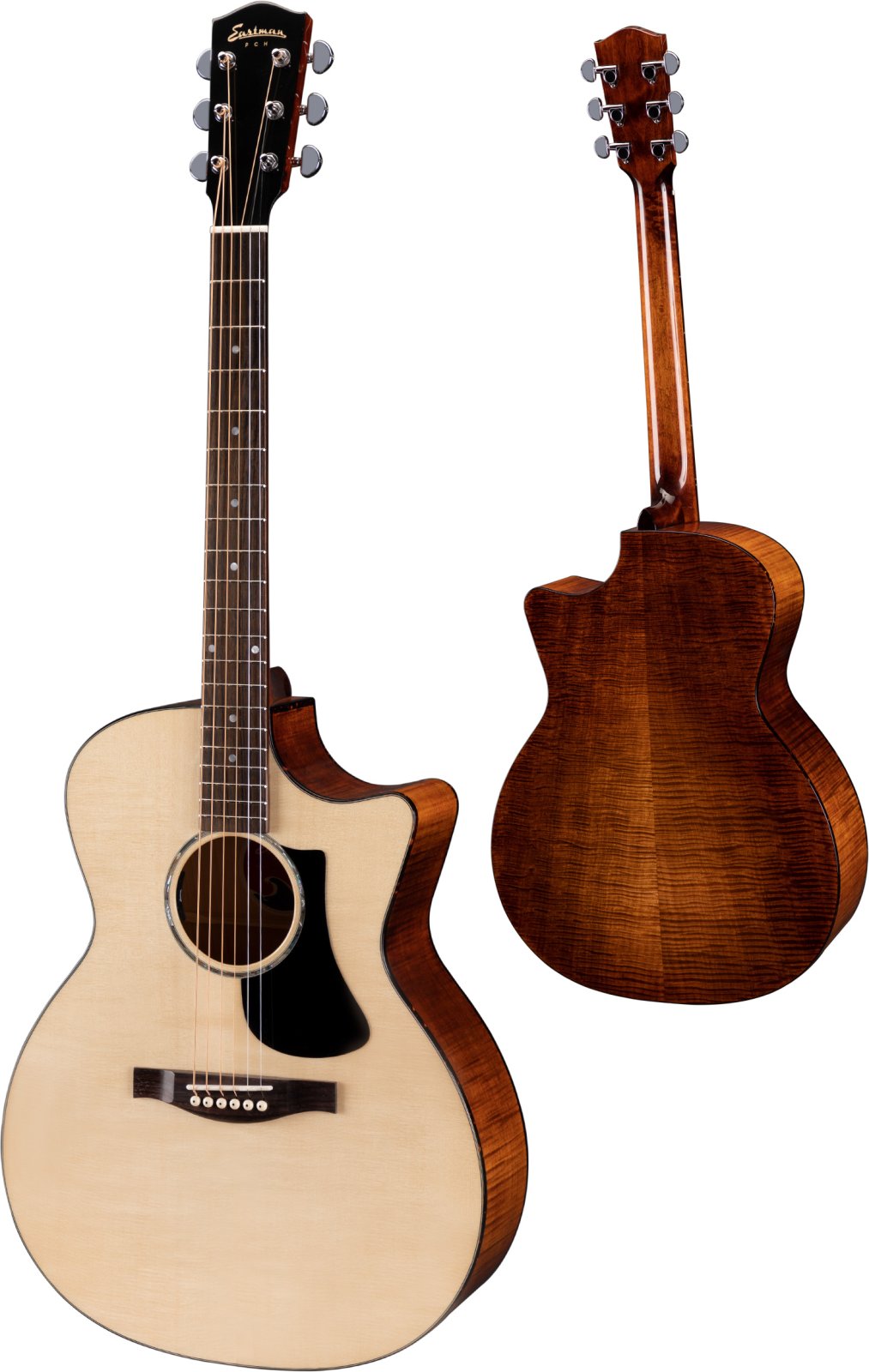Eastman PCH3-GACE-CLA Grand Auditorium Acoustic Electric Guitar w/ Gig ...