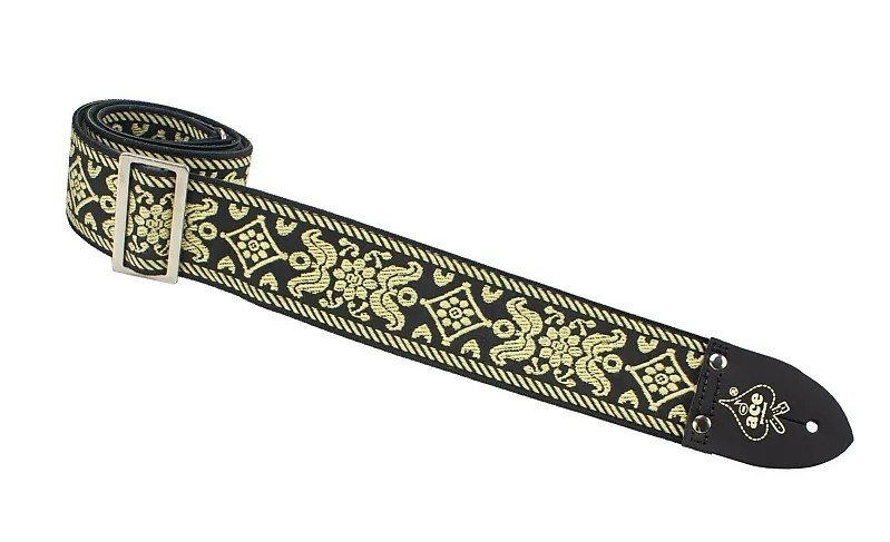 Cadenza アコースティックギター　W230 ストラップ付1903-07-1 Guitar Straps Vintage Embroidered For Bass Electric Acoustic