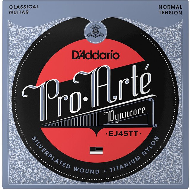 D'addario EJ45TT Pro Arte Titanium Normal Tension Dynacore Classical Strings