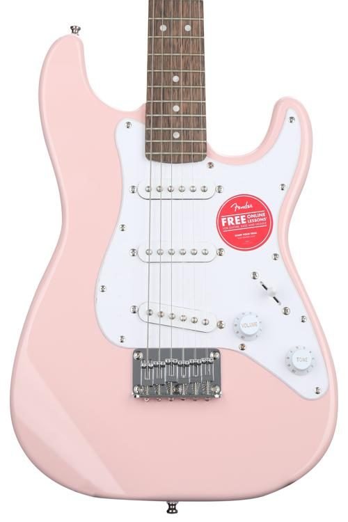 Squier mini strat shell pink