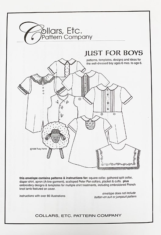 Collars Etc. by Trudy Horne Just for Boys Size 6m 6