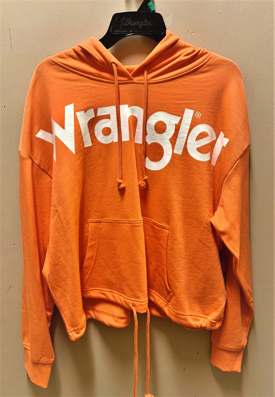 Wrangler Ladies Retro Hoodie Orange 0321