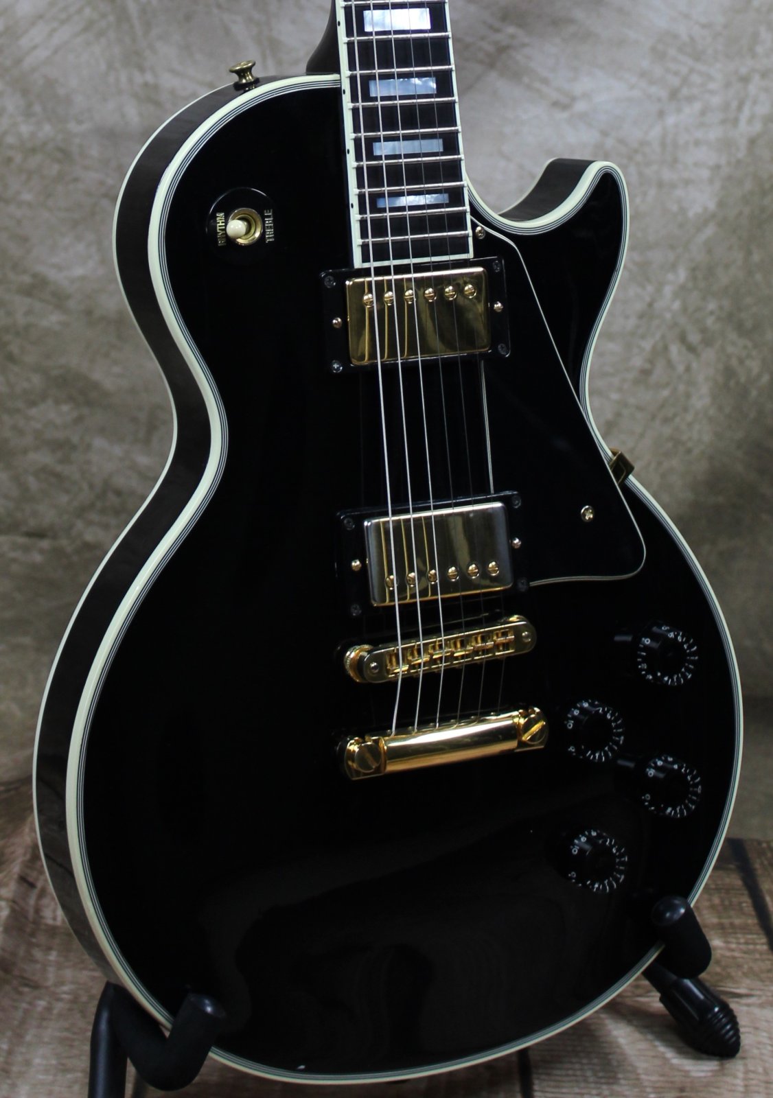 1987 Gibson Les Paul Custom - Black w/ Original Chainsaw