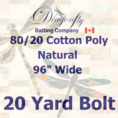 80/20 Natural Poly Cotton-with Scrim 96 Wide - 20 Yard Roll- $500 - Save $200 - Delivery Mid August 2026