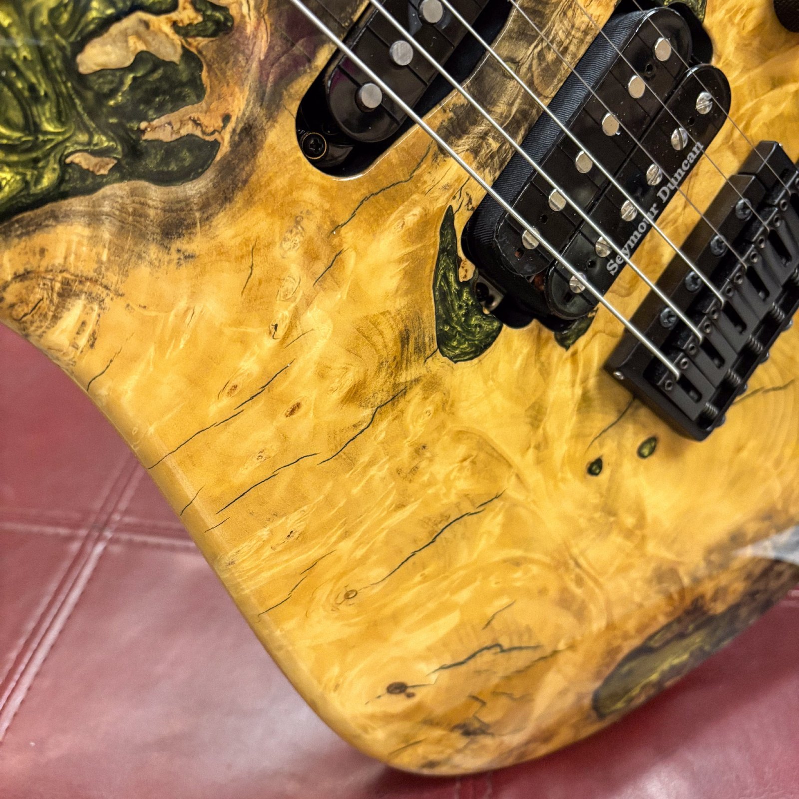 ESP Original Snapper CTM Natural Buckeye Burl Electric w/ESP