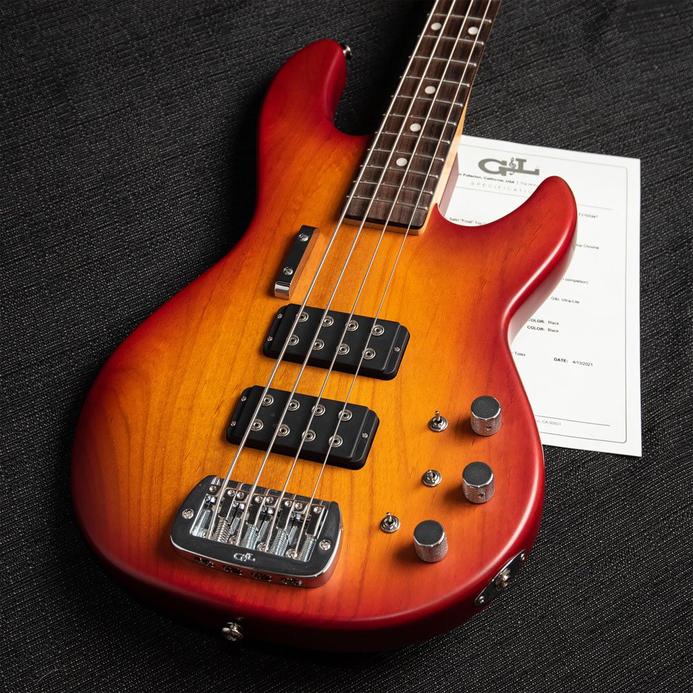 USED G L L 2000 USA Cherryburst Frost Electric Bass 2021 W OHSC used-g-l-l-2000-usa-cherryburst-frost-electric-bass-2021-w-ohsc