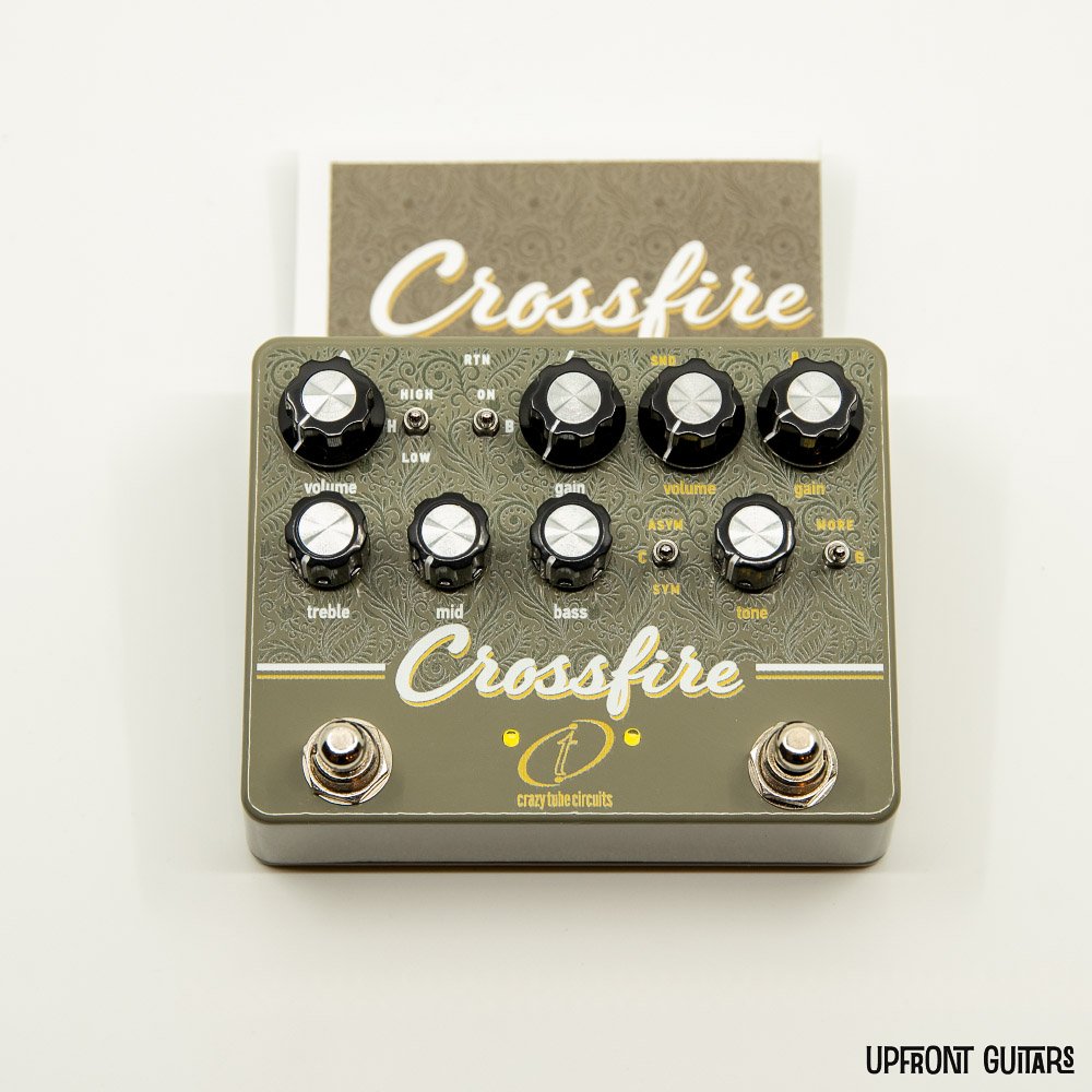 Crazy Tube Circuits Crossfire Overdrive Pedal - Blackface