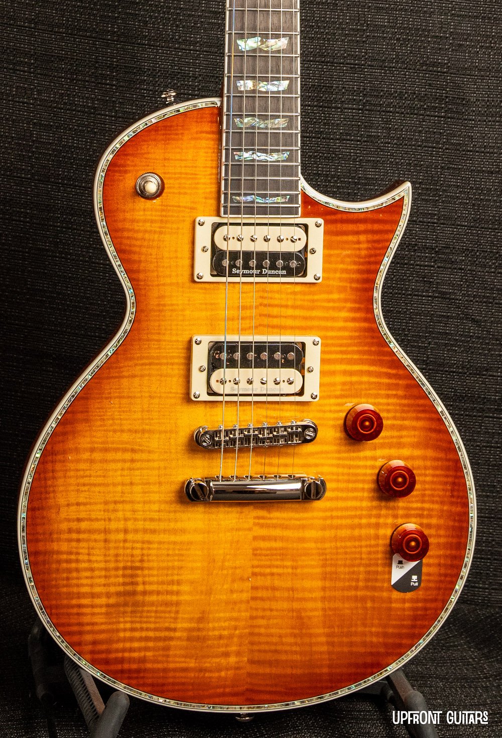ESP LTD EC-1000 Deluxe Amber Sunburst 2024 Electric Guitar - No