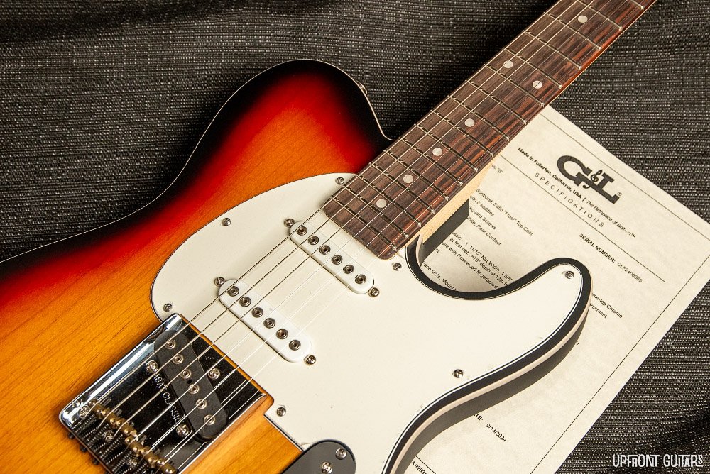 z G&L ASAT Classic S Sunburst Frost 2024 White Top Binding