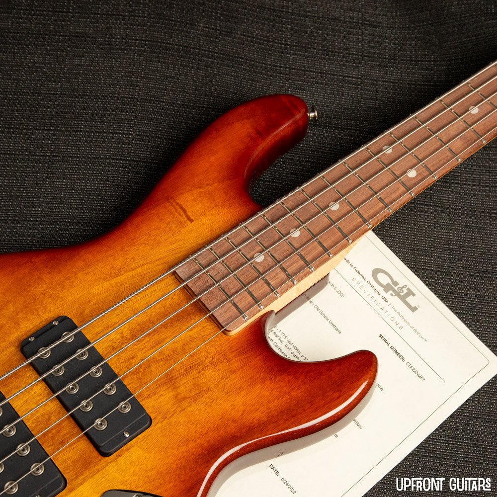 z G&L L-2500 750 Series CLF-Research Old School Tobacco Bass