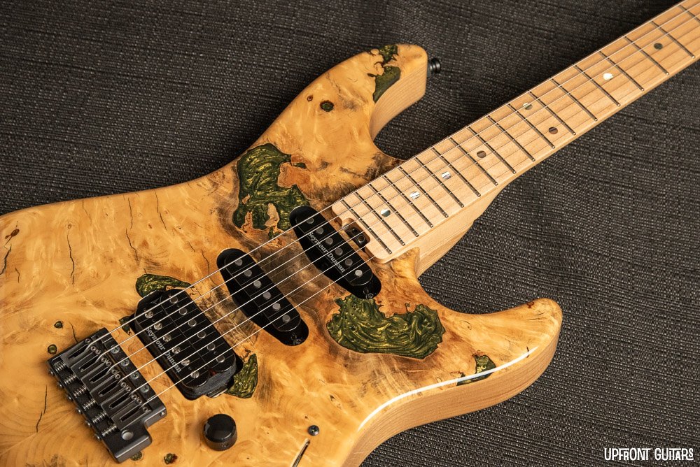 ESP Original Snapper CTM Natural Buckeye Burl Electric w/ESP