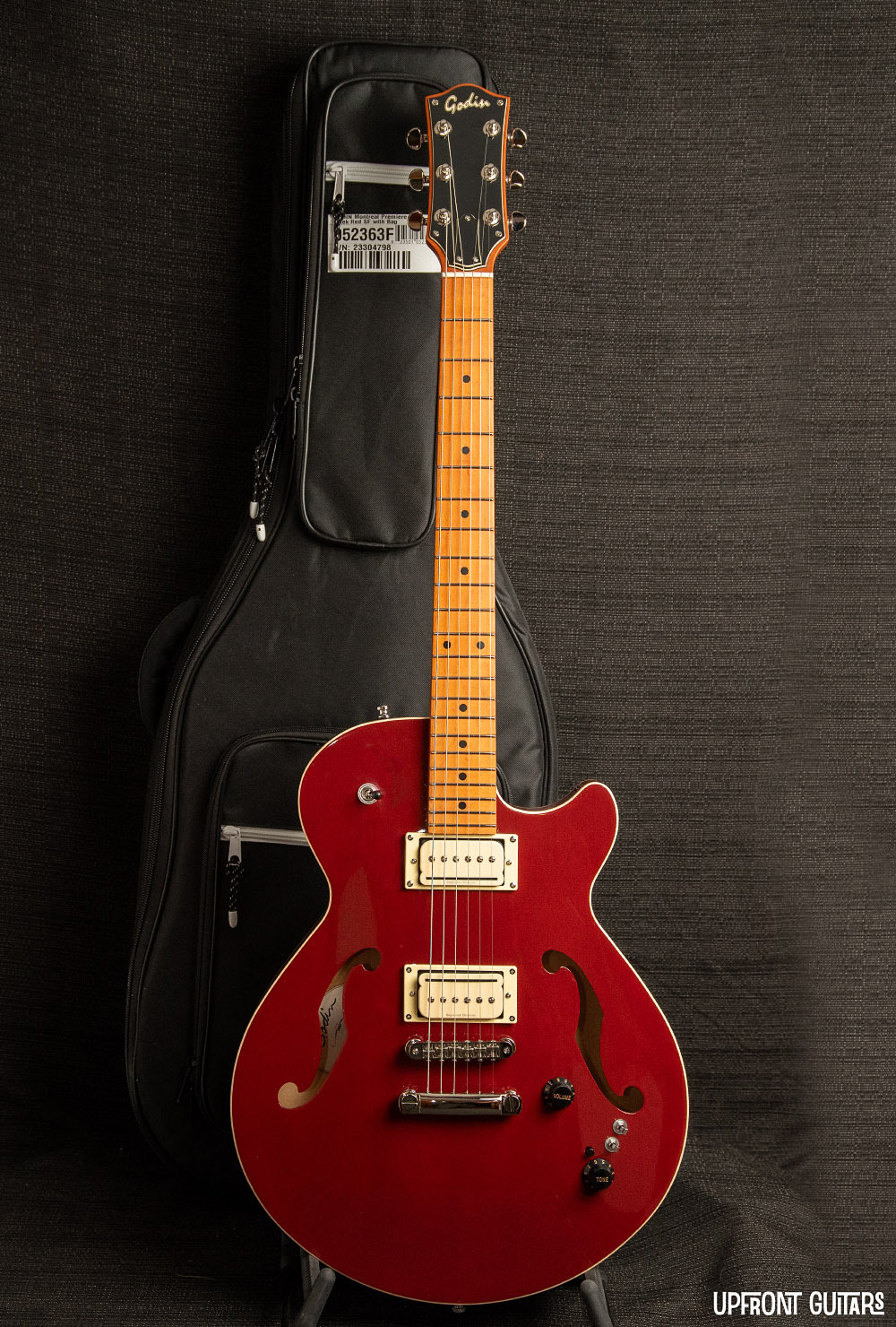Godin Montreal Premiere Pro Aztek Red Duncan P-Rail SF w/Gig
