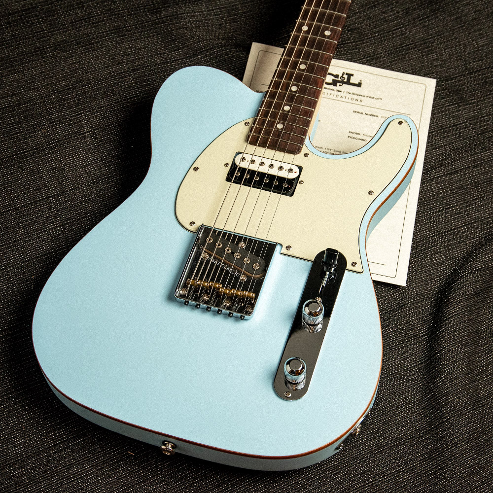 G&L BTO ASAT Classic Bluesboy Sonic Blue Frost Okoume Electric w/G&L gig bag