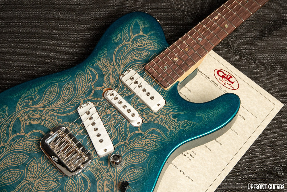 G&L Custom Shop ASAT Special S Paisley Emerald Blue Electric