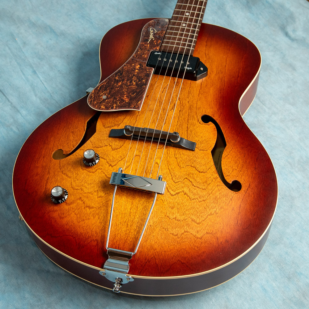 Godin 5th Avenue Kingpin P90 Left-Handed Cognac Burst 2026 Hollowbody Electric Guitar No Bag/Case