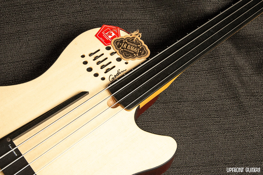 Godin A4 Ultra Fretless Natural 2025 A/E SF Fretless Bass w/Gig