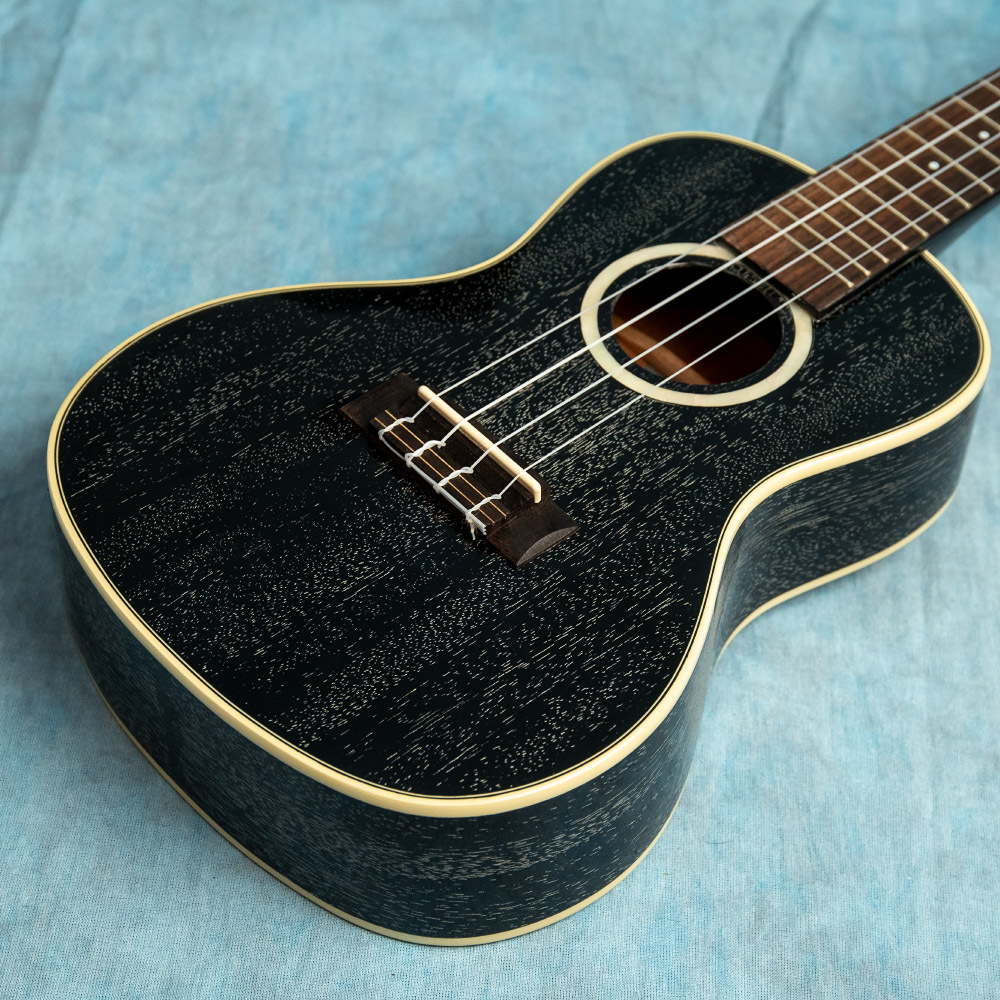 Kala Concert SDH-C All Solid Salt & Pepper Doghair Mahogany Ukulele w/Gig Bag