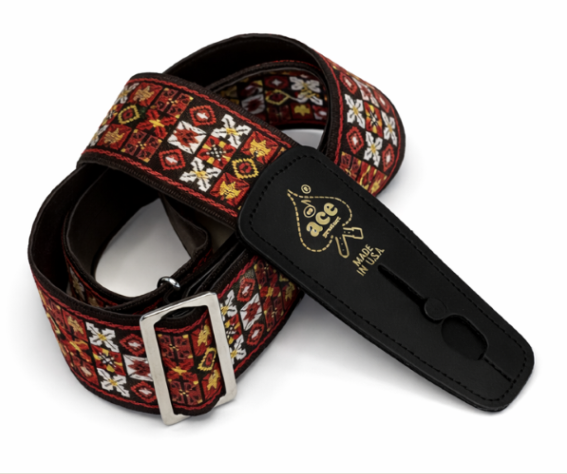 Lock-It Straps 'X's and O's' DN-ACEPRO-1 Ace Vintage Pro Reissue Strap
