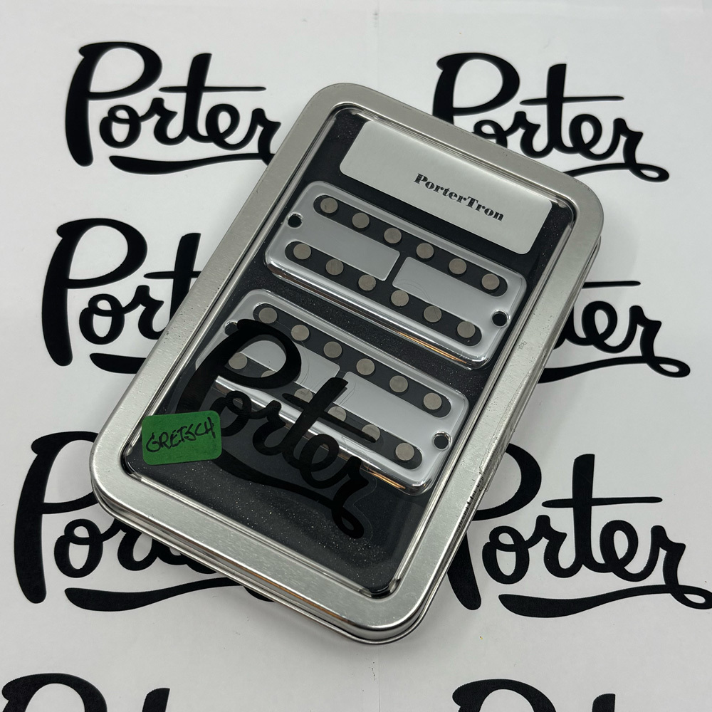 Porter PorterTron AlNiCo Filter Humbucker Pickup Set - Chrome