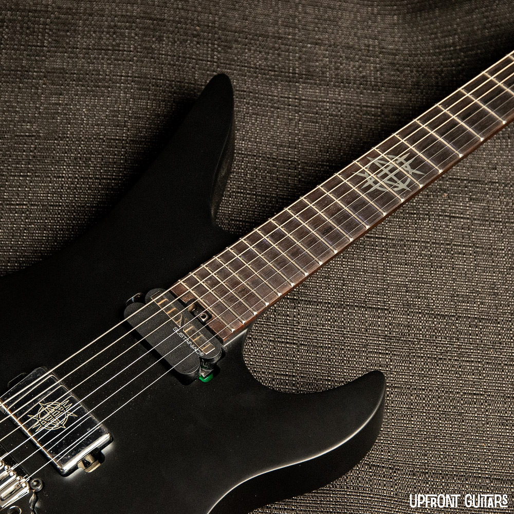 ◆6st Headless Guitar See Thru Black Schecter Synyster Gates Custom-6 TR-S Satin Black Headless
