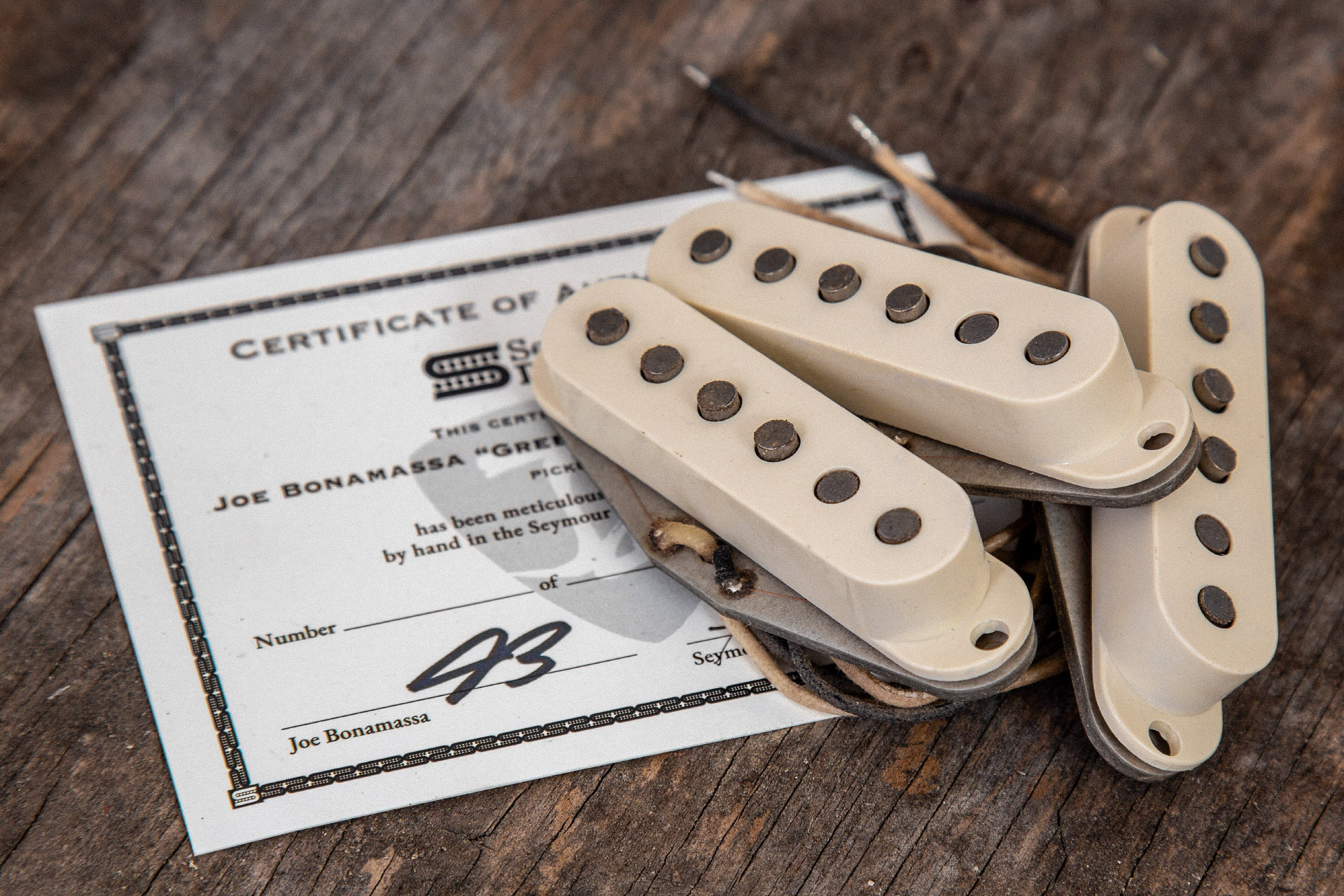 Seymour Duncan Joe Bonamassa '64 Greenburst LTD Edition Signed