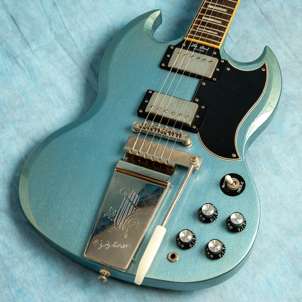USED Epiphone SG Les Paul Custom Pelham Blue 2013 Electric Guitar - No Bag/Case
