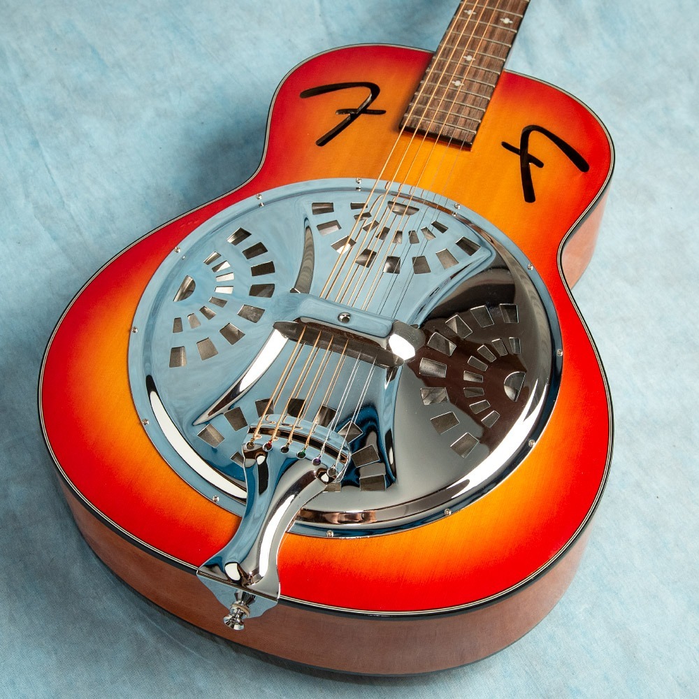 USED Fender FR-50 Sunburst 2012 Resonator Acoustic Guitar w/Gator Gig Bag