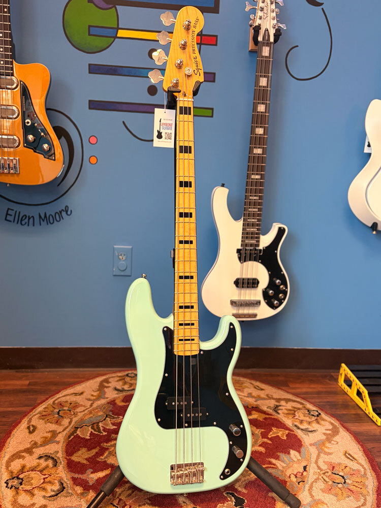 USED Fender Squier LTD Edition Classic Vibe '70s Surf Green 2024 Precision Bass - No Bag/Case