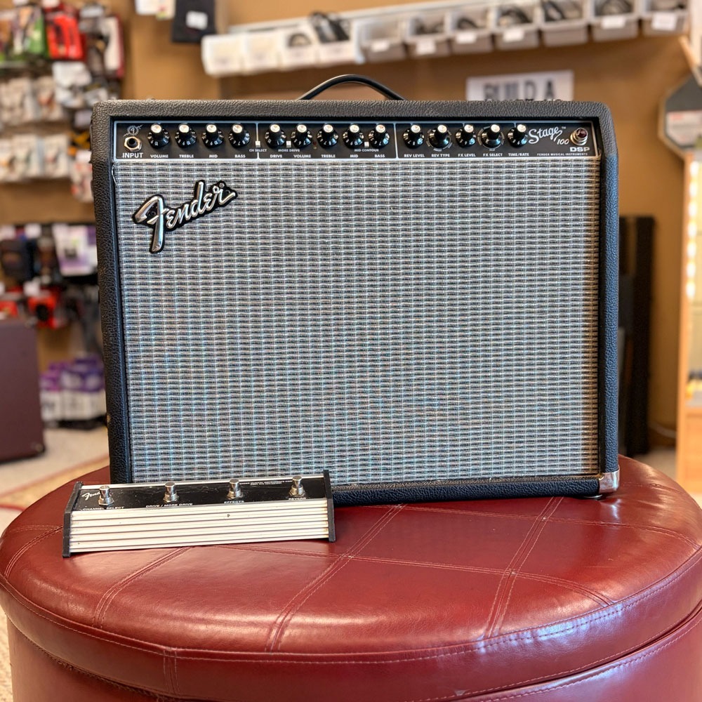 USED Fender Stage 100 2-Channel 100W 1x12 Solid State 2002 Guitar Combo Amp w/Footswitch - No Cover