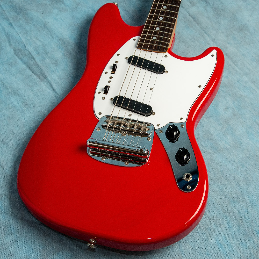 USED Fender Traditional 70's Mustang MIJ 1994 Candy Apple Red Electric Guitar w/Gig Bag