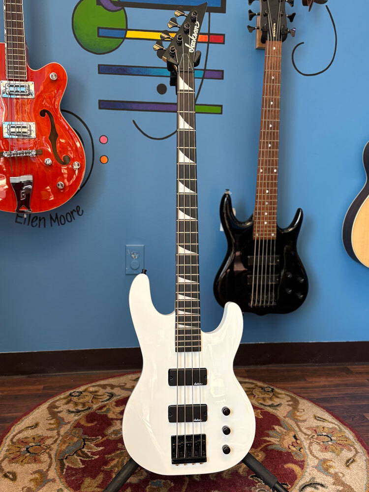 USED Jackson JS Series Concert JS2 Snow White 2019 Electric Bass - No Bag/Case
