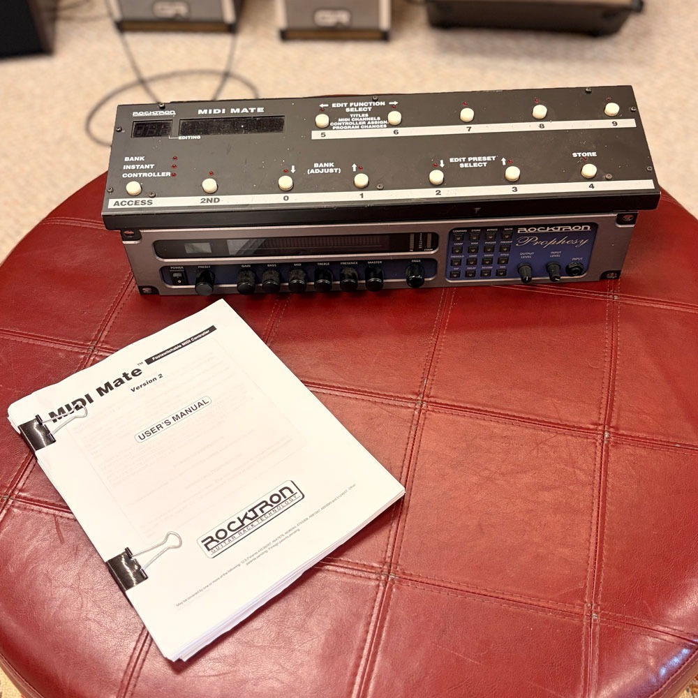 USED Rocktron Prophesy V1.5 2000's Guitar Preamp & Digital Multi-Effects Processor w/Floor Controller